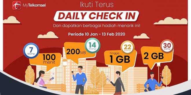 daily checkin telkomsel